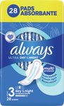 Always Ultra hygienické vložky Night 28 ks - Always Ultra hygienické vložky Super Plus Sensitive 16 ks | Teta drogérie eshop