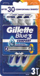 Gillette Blue3 jednorázový holiaci strojček Comfort 3 ks - Teta drogérie eshop