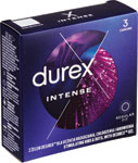 Durex kondómy Intense 3 ks - Durex intímny gél Naturals Sensitive 100 ml | Teta drogérie eshop