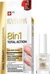 Eveline Nail Therapy Total Action 8v1 výživa na nechty Golden Shine 12 ml - Flormar lak na nechty Full Color FC51 | Teta drogérie eshop
