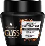 Gliss regeneračná maska Ultimate Repair 2v1 pre veľmi poškodené vlasy 300 ml - Aussie kondicionér Hydrate miracle 200 ml | Teta drogérie eshop