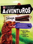 Purina Adventuros Strips s príchuťou diviny 90 g - Pedigree Denta Stix Doplnkové krmivo pre psy staršie ako 4 mesiace 7 ks 180 g | Teta drogérie eshop