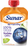 Sunar do ručičky ovocná kapsička čučoriedka 4m+ 100 g - Teta drogérie eshop