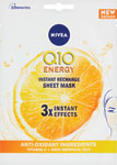 Nivea energizujúca textilná maska Q10plusC 1 ks - Double Dare maska so slimačím extraktom OMG! červená 26 g | Teta drogérie eshop