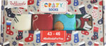 Bellinda darčeková sada ponožky Crazy Socks Box veľkosť 43-46 4 ks - Teta drogérie eshop