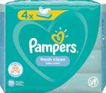 Pampers Wipes vlhčené utierky Fresh clean 208 ks (4 x 52 ks) - Teta drogérie eshop