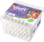 Happy hygienické vatové tyčinky Happy 56 + 8 ks - Teta drogérie eshop