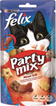 Felix Party Mix Mixed Grill 60 g - Shelma Meaty Sticks hydina pre mačky 3 ks /15 g | Teta drogérie eshop