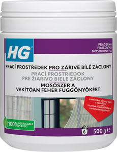 HG čistiaci prípravok pre žiarivé biele záclony 500 g