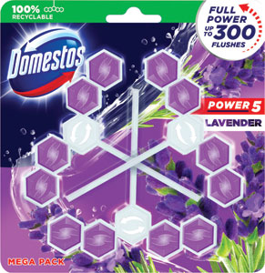 Domestos WC blok Power 5 Lavender 3 ks