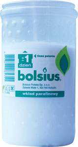Bolsius parafínová náplň do skleneného kahanca 1 deň  - Kahanec sklo LA 171 APL DR KRZ 2 | Teta drogérie eshop