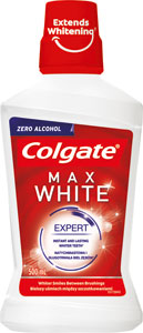 Colgate ústna voda Max White Instantly Whiter Teeth 500 ml - elmex ústna voda Sensitive 400 ml | Teta drogérie eshop