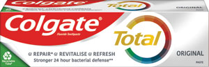 Colgate zubná pasta Total Original 75 ml - Lacalut aktiv ochrana ďasien & citlivé zuby 75 ml | Teta drogérie eshop
