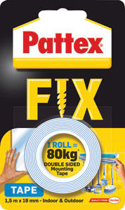 Pattex Fix montážna páska Tape 80 kg/1,5 m - Loctite sekundové lepidlo Super Bond 3 ks (3x1 g) | Teta drogérie eshop