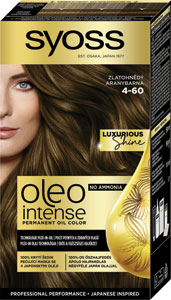 Syoss Oleo Intense farba na vlasy 4-60 Zlatohnedý 50 ml - Schwarzkopf Perfect Mousse farba na vlasy 1-0 Čierny (200) 35 ml | Teta drogérie eshop