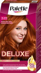 Palette Deluxe farba na vlasy Oil-Care Color 7-77 (562) Intenzívny žiarivomedený
