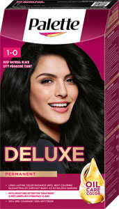 Palette Deluxe farba na vlasy Oil-Care Color 1-0 (900) Prírodný sýtočierny