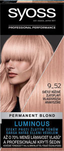 Syoss farba na vlasy 9_52 Svetlý ružovozlatý blond