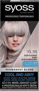Syoss Color farba na vlasy 10-55 Ultra platinová blond 50 ml - L'Oréal Paris Excellence Cool Creme farba na vlasy 8.11 Ultra popolavá svetlá blond  | Teta drogérie eshop