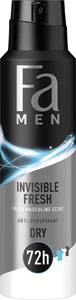 Fa MEN pánsky dezodorant v spreji Invisible Fresh 150 ml - Teta drogérie eshop