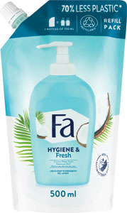 Fa tekuté mydlo náhradná náplň Hygiene&fresh Kokos 500 ml  - Fa tekuté mydlo Hygiene&Fresh Kokos 250 ml | Teta drogérie eshop
