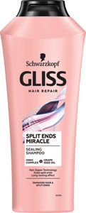 Gliss šampón na vlasy Split Ends Miracle 400 ml - Head & Shoulders šampón Smooth & silky 2v1 360 ml | Teta drogérie eshop