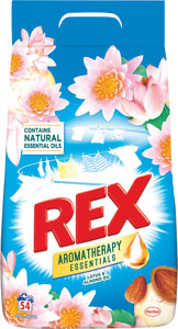 Rex prací prášok Aromatherapy Lotus & Almond Oil 54 praní 3,51 kg - Rex prací prášok Orchid & Macadamia Oil Color 54 praní 3,51 kg | Teta drogérie eshop