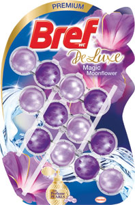 Bref tuhý WC blok DeLuxe Moonflower 3 x 50 g