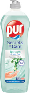 Pur čistiaci prostriedok na ručné umývanie riadu Secret of Care Green Tea 750 ml - Jar okamžitá pena náhradná náplň 2 x 375 ml | Teta drogérie eshop