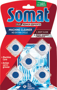 Somat čistič umývačky riadu DUO Machine Cleaner XXL 5 ks - Somat oplachovací prostriedok Rinser XXL 1500 ml | Teta drogérie eshop