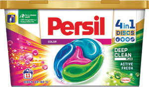 Persil pracie kapsuly Discs 4v1 Deep Clean Plus Color 11 praní 275 g - Teta drogérie eshop