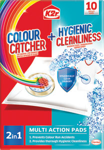 K2r vrecúška pre bielizeň Colour Catcher + Hygienic Cleanliness 2v1 10 ks - Teta drogérie eshop