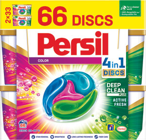 Persil pracie kapsuly Discs 4v1 Deep Clean Plus Color 66 praní 1650 g - Teta drogérie eshop