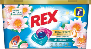 Rex pracie kapsuly Power Caps Aromatherapy Lotus & Almond Oil 40 praní 520 g - Teta drogérie eshop