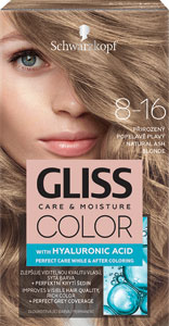 Gliss Color farba na vlasy 8-16 Prirodzený popolavý blond 60 ml