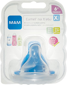 MAM cumeľ na fľašu 6+ prietok č.X - Bel Baby detské vatové tyčinky 60 ks | Teta drogérie eshop