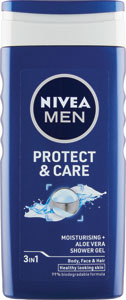 Nivea Men sprchovací gél Protect&Care 250 m - Old Spice sprchový gél a šampón 2v1 Night panter 400 ml  | Teta drogérie eshop