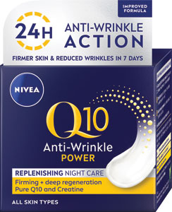 Nivea spevňujúci nočný krém Q10 Power 50 ml - Garnier Bio lenvaduľové sérum na tvár Anti-aging 50 ml | Teta drogérie eshop