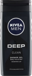 Nivea Men sprchovací gél Deep 250 ml - Nivea Men sprchovací gél Sensitive dvojbalenie 2x500 ml | Teta drogérie eshop