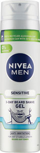 Nivea Men gél na holenie Sensitive na 3dňové strnisko 200 ml - Gillette Series pena na holenie Revitalizing 250 ml | Teta drogérie eshop