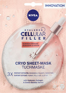 Nivea textilná kryomaska Cellular Elasticity 1 ks - Garnier Skin Naturals očná textilná maska s probiotickými frakciami 6 g | Teta drogérie eshop