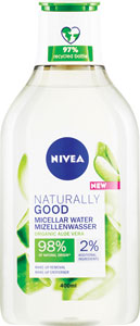 Nivea micelárna voda Naturally Good 400 ml - Nivea upokojujúca micelárna voda Sensitive 400 ml | Teta drogérie eshop