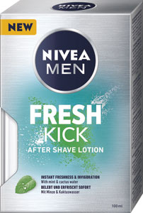 Nivea Men voda po holení Fresh Kick 100 ml - Nivea Men balzam po holení Sensitive Hemp 100 ml | Teta drogérie eshop