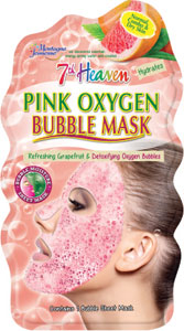 7th Heaven ružová bublinková maska na obrúsku s grapefruitom 1 ks - Teta drogérie eshop