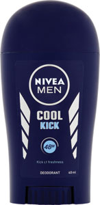 Nivea Men tuhý dezodorant Cool Kick 40 ml - Rexona antiperspirant stick 50 ml MEN Fresh & Power | Teta drogérie eshop