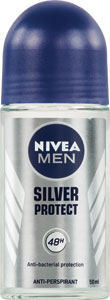 Nivea Men guľôčkový antiperspirant Silver Protect 50 ml - Teta drogérie eshop
