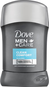 Dove antiperspirant stick 50 ml Men Clean Comfort - Old Spice tuhý deodorant Dynamic Defence 65 ml | Teta drogérie eshop