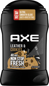 Axe dezodorant gélový dezodorant Leather & Cookies 50 ml - Dove antiperspirant stick 50 ml Men Clean Comfort | Teta drogérie eshop