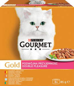 Gourmet Gold Multipack Double Pleasure 8x85 g - Teta drogérie eshop