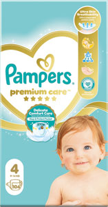 Pampers Premium detské plienky veľkosť 4 104ks 9-14kg